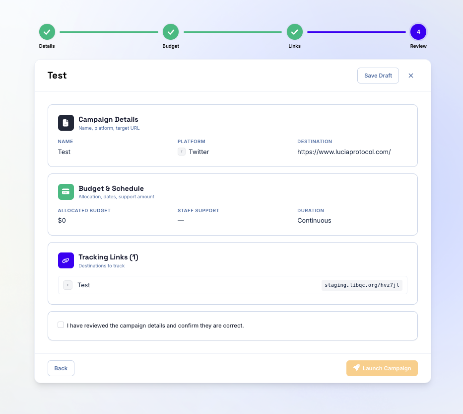 Step 4 — Review
